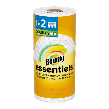 Bounty Essentials Select-A-Size Series 80810311 Paper Towel, 11 in L, 5.9 in W, 2-Ply, Pack of 24