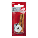 Ace Toilet Bolt Set Brass