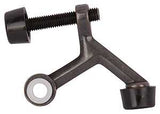 ProSource H20-B021-PS Light-Duty Hinge Pin Door Stop, 2-1/4 in Projection, Die-Cast Zinc & Plastic, Antique Brass