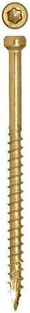 GRK Fasteners FIN/Trim 119734 Finishing Screw, #8 Thread, 3-1/8 in L, Trim Head, Star Drive, Zip-Tip Point, Steel