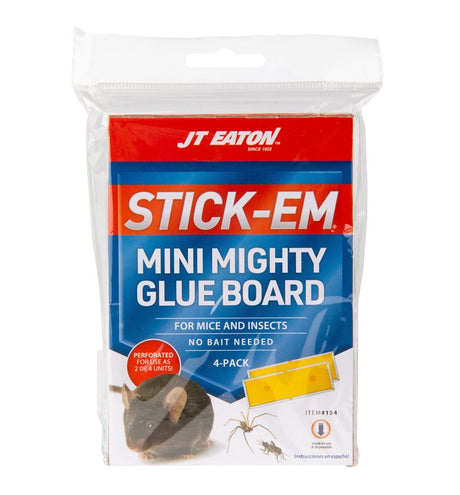 J.T. Eaton STICK-EM 154 Mini Mighty Glue Board, Glue Locking