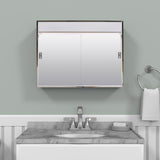 Zenna Home 18.25 in. H X 23.5 in. W X 5-1/2 in. D Rectangle Medicine Cabinet/Mirror
