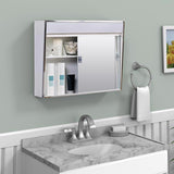 Zenna Home 18.25 in. H X 23.5 in. W X 5-1/2 in. D Rectangle Medicine Cabinet/Mirror