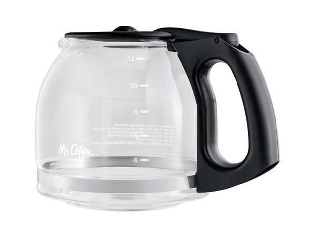 Sunbeam PLD12-RB Coffee Decanter, 12 Cup Capacity, Glass, Black