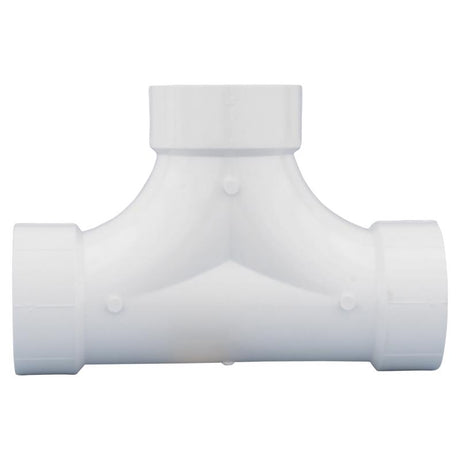 Charlotte Pipe 4 in. Hub X 4 in. D Hub PVC 2-Way Cleanout Tee 1 pk