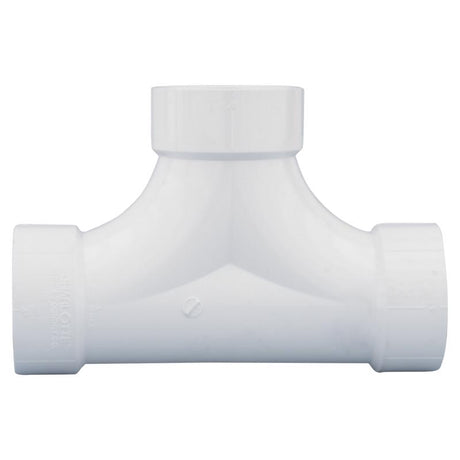 Charlotte Pipe 4 in. Hub X 4 in. D Hub PVC 2-Way Cleanout Tee 1 pk