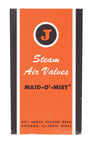 Jacobus Jacobus 1/8 in. Straight Connection Chromed Brass Straight Steam Vent