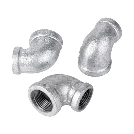STZ Industries 3/4 in. FIP each X 1/2 in. D FIP Galvanized Malleable Iron 90 degree Reducing Elbow, Pack of 5