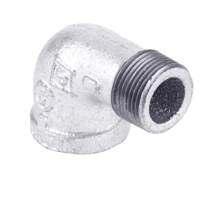 STZ Industries 1-1/2 in. FIP each X 1-1/2 in. D MIP Galvanized Malleable Iron 90 Degree Street Elbow