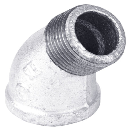 STZ Industries 1-1/4 in. FIP X 1-1/4 in. D MIP Galvanized Malleable Iron 45 degree Street Elbow
