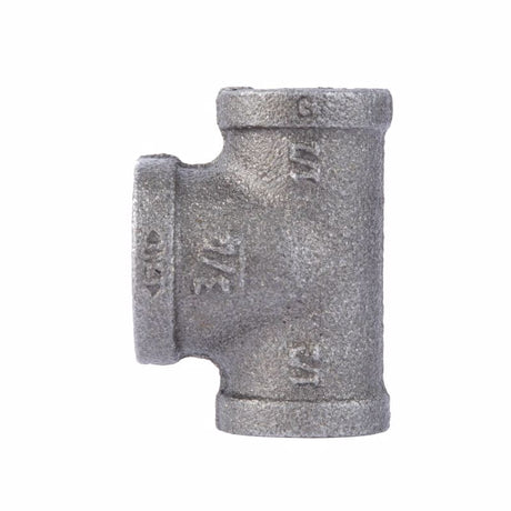 STZ Industries 1/2 in. FIP X 1/2 in. D FIP 3/4 in. D FIP Black Malleable Iron Reducing Tee