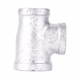 STZ Industries 3/4 in. FIP each X 1/2 in. D FIP 3/4 in. D FIP Galvanized Malleable Iron Reducing Tee