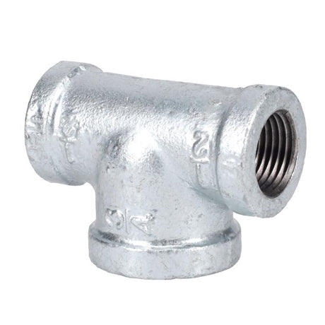 STZ Industries 1/2 in. FIP each X 1/2 in. D FIP FIP Galvanized Malleable Iron Reducing Tee