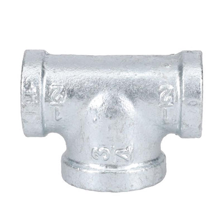 STZ Industries 1/2 in. FIP each X 1/2 in. D FIP FIP Galvanized Malleable Iron Reducing Tee