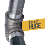 STZ Industries 1-1/4 in. FIP each X 1-1/4 in. D FIP Black Malleable Iron 90 Degree Elbow