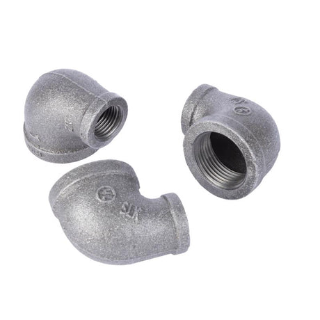 STZ Industries 1-1/4 in. FIP each X 1 in. D FIP Black Malleable Iron Reducing Elbow