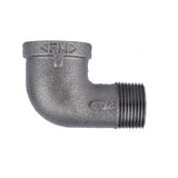 STZ Industries 1/8 in. MIP each X 1/8 in. D FIP Black Malleable Iron 90 Degree Street Elbow