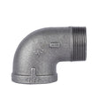 STZ Industries 1-1/2 in. MIP each X 1-1/2 in. D FIP Black Malleable Iron 90 Degree Street Elbow