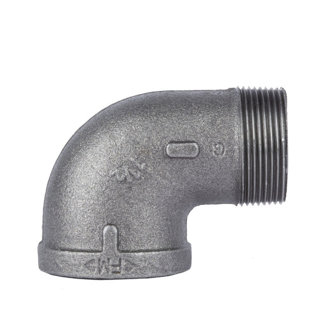 STZ Industries 1-1/2 in. MIP each X 1-1/2 in. D FIP Black Malleable Iron 90 Degree Street Elbow