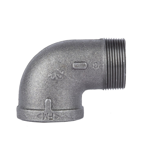 STZ Industries 1-1/2 in. MIP each X 1-1/2 in. D FIP Black Malleable Iron 90 Degree Street Elbow