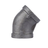STZ Industries 1/4 in. FIP each X 1/4 in. D FIP Black Malleable Iron 45 Degree Elbow