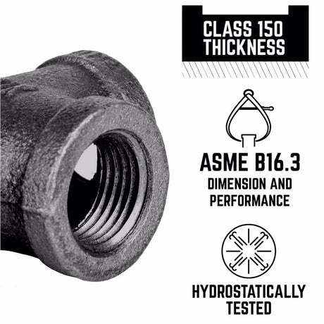 STZ Industries 3/8 in. FIP each X 3/8 in. D FIP Black Malleable Iron 45 Degree Elbow