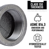 STZ Industries 1-1/2 in. FIP each X 1-1/2 in. D FIP Black Malleable Iron 45 Degree Elbow