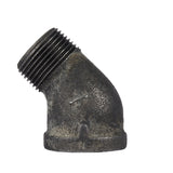 STZ Industries 1 in. MIP X 1 in. D FIP Black Malleable Iron 2.5 in. L 45 degree Street Elbow