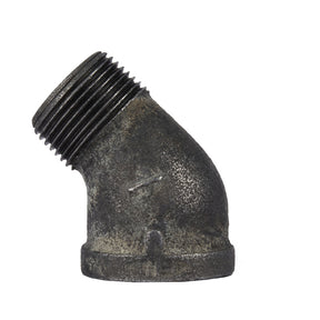 STZ Industries 1 in. MIP X 1 in. D FIP Black Malleable Iron 2.5 in. L 45 degree Street Elbow