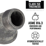 STZ Industries 1 in. MIP X 1 in. D FIP Black Malleable Iron 2.5 in. L 45 degree Street Elbow