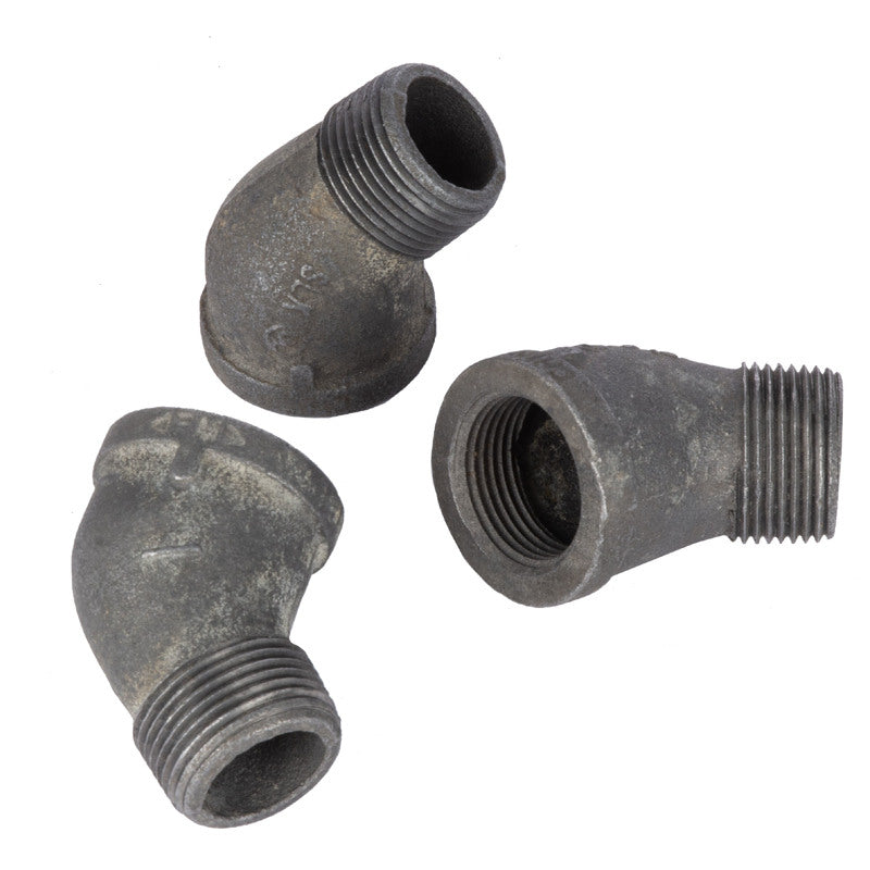 STZ Industries 1 in. MIP X 1 in. D FIP Black Malleable Iron 2.5 in. L 45 degree Street Elbow