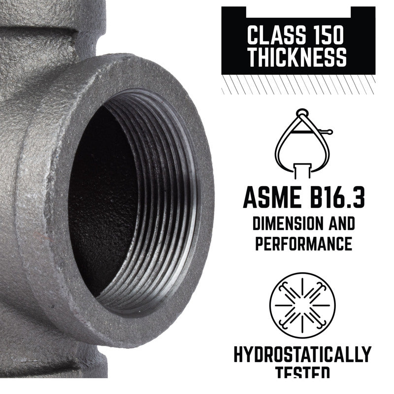 STZ Industries 2 in. MIP each X 2 in. D FIP Black Malleable Iron 45 degree Street Elbow