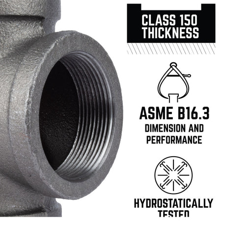 STZ Industries 2 in. MIP each X 2 in. D FIP Black Malleable Iron 45 degree Street Elbow