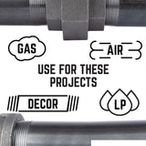 STZ Industries 2 in. MIP each X 2 in. D FIP Black Malleable Iron 45 degree Street Elbow