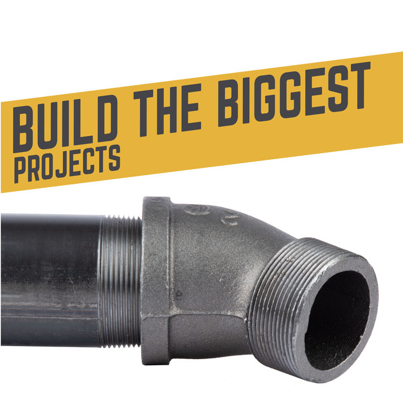 STZ Industries 2 in. MIP each X 2 in. D FIP Black Malleable Iron 45 degree Street Elbow