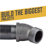 STZ Industries 2 in. MIP each X 2 in. D FIP Black Malleable Iron 45 degree Street Elbow