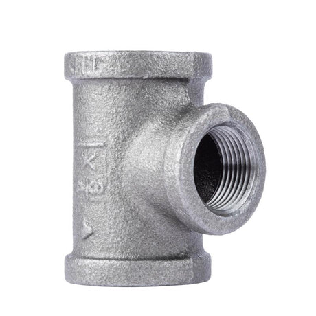 STZ Industries 1 in. FIP each X 1 in. D FIP 3/4 in. D FIP Black Malleable Iron Reducing Tee