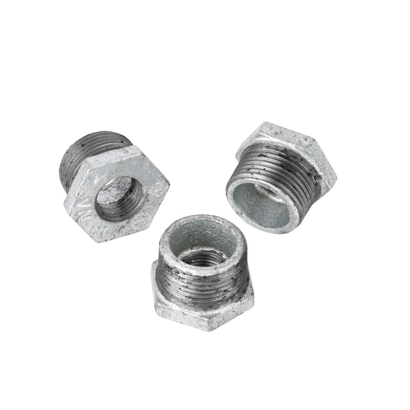 STZ Industries 1 in. MIP each X 1/2 in. D FIP Galvanized Malleable Iron Hex Bushing