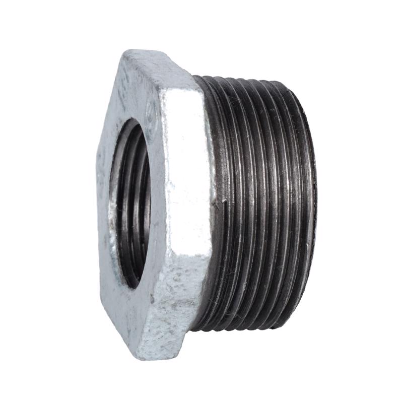 STZ Industries 1-1/2 in. MIP each X 1 in. D FIP Galvanized Malleable Iron Hex Bushing