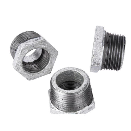 STZ Industries 1-1/2 in. MIP each X 1 in. D FIP Galvanized Malleable Iron Hex Bushing
