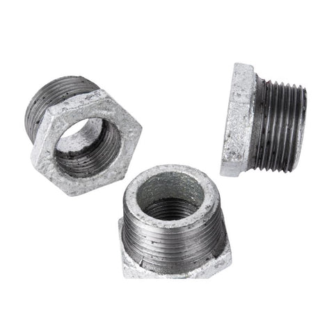 STZ Industries 2 in. MIP each X 1-1/4 in. D FIP Galvanized Malleable Iron Hex Bushing