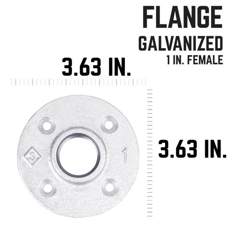 STZ Industries 1 in. FIP each Galvanized Malleable Iron Floor Flange, Pack of 5