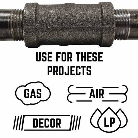 STZ Industries 3/8 in. FIP each X 3/8 in. D FIP Black Malleable Iron Union