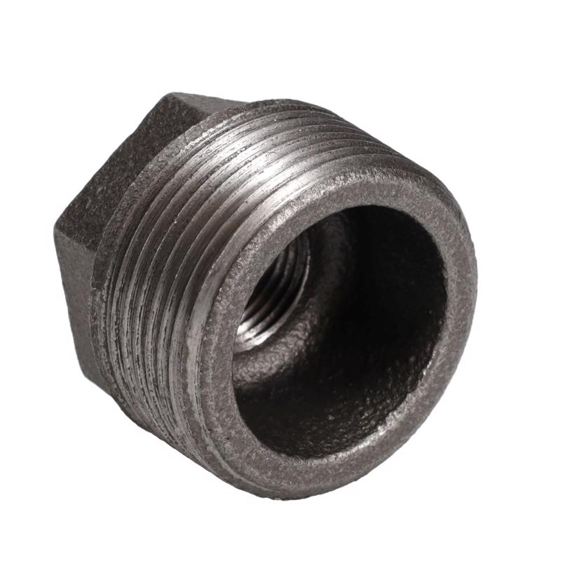 STZ Industries 1-1/4 in. MIP each X 1/2 in. D FIP Black Malleable Iron Hex Bushing