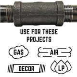 STZ Industries 2 in. MIP each X 1 in. D Black Malleable Iron Hex Bushing