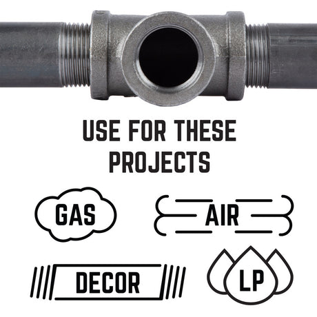 STZ Industries 1-1/2 in. MIP each Black Malleable Iron Plug