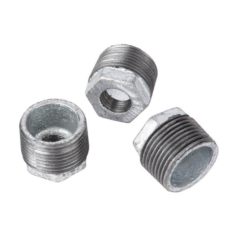 STZ Industries 1 in. MIP each X 3/8 in. D FIP Galvanized Malleable Iron Hex Bushing