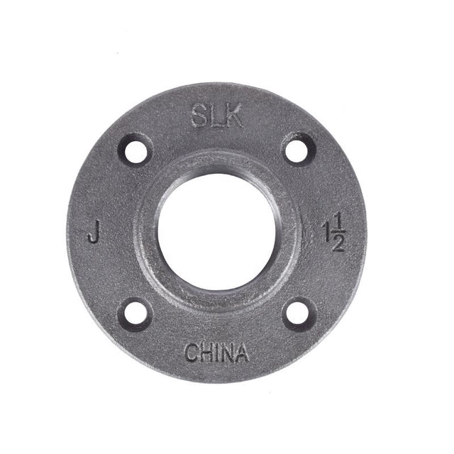 STZ Industries 1-1/2 in. FIP each Black Malleable Iron Floor Flange
