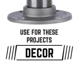 STZ Industries 1-1/2 in. FIP each Black Malleable Iron Floor Flange