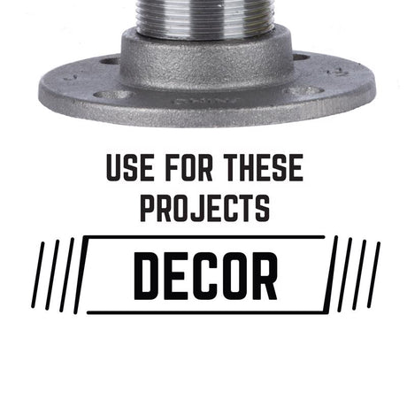 STZ Industries 1-1/2 in. FIP each Black Malleable Iron Floor Flange